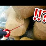 【穴釣り】大物根魚の警戒心が薄れる絶好の条件の日は雨の日