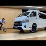 ☆ハイエース富山店限定☆その名の『KAFOPKG』アウトドア、釣りオフロード】フル防音断熱施工済★ロッドホルダーベット付きの車中泊もできるパッケージ★