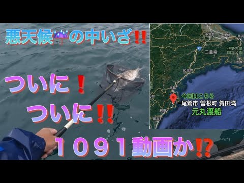 ♯53 悪天候のかかり釣り‪🎣‬ 𝙸𝙽 賀田湾 元丸渡船