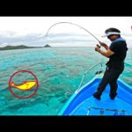 船長2回目、無人島の浅瀬で大物を狙った結果…