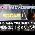 ポータブル電源と太陽光パネルで発電、5月の電気代いくらだったのか？公開！