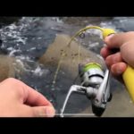 テトラで穴釣り