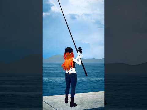 【shorts】釣りのハプニングもバーチャルの世界なら余裕 #彩まよい #vrchat