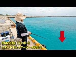 釣り初心者の妻が港の大物狙った結果…【RANVOOスマートネッククーラーAICE 3】