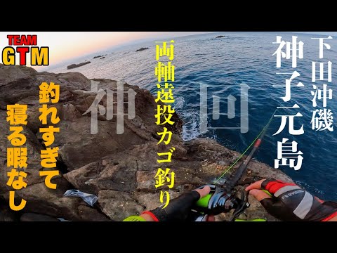 【両軸遠投カゴ釣り】下田沖磯〝神子元島〟前編