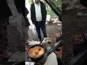 鯉釣り❗山上湖の清々しい朝食☀️🍴