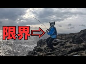 過去一の青物と釣りガールの壮絶な戦い【ロックショア】