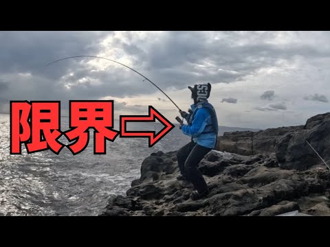 過去一の青物と釣りガールの壮絶な戦い【ロックショア】