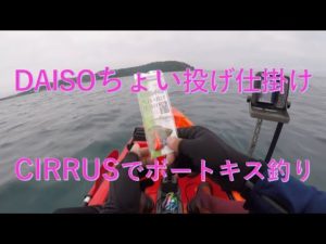 【CIRRUS】CIRRUSでボートキス釣り【カヤック】