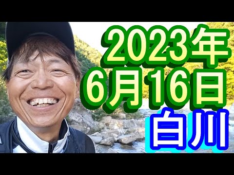 鮎釣り 15㎝高引水 クオーレ前 お茶街道 白川 2023年