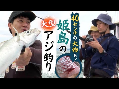 ４０センチ超のアジ続々！　海釣り好きにはたまらない　福岡県糸島市沖の玄界灘