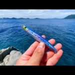 離島の美しすぎる海に宝石のようなルアーを投げると・・・。