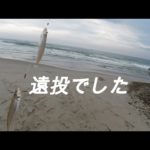 遠投でした‼ 表浜のキス釣り