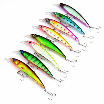 【最大15％offクーポンget】ルアーの定番ミノー ミノー ミノー系プラグ 8 個セット ミノー系ハードルアー　ミノールアー　11cm　13.4g　フック付き　安定した空中姿勢と飛び　釣り 釣具　フィッシング クリスマスプレゼント