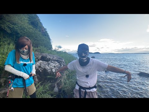 琵琶湖ロックエリアのバス釣り2