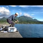 去年大型クチジロを釣った沖堤防に渡ったら化け物が現れた… 【屋久島遠征2023 #2】