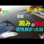 潮が止まった場所が活性高い日も　ヘチ釣り富山23-32