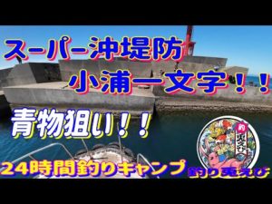 スーパー沖堤防小浦一文字 青物狙い 24時間釣りキャンプ