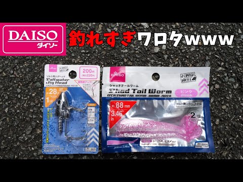 ダイソー最強ルアーDJ28とデカシャッドの組み合わせがスゴイ！