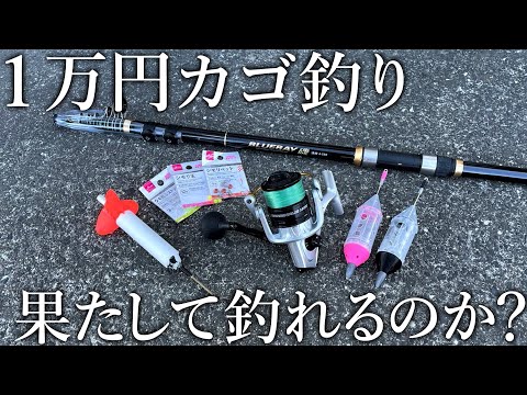 1万円で購入した激安の遠投カゴ釣りタックルと仕掛けで魚は釣れるのか？堤防で調査すると青物連発！