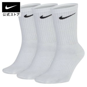 【40%OFF】ナイキ 3P コットン ライトウェイト クルー ソックス + モイスチャーマネージメントnike ユニセックス 靴下 アクセサリー fitness sx4704-101 プレゼント