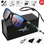 【最大2000円OFFクーポンあり】あす楽 偏光サングラス スポーツ 超軽量 わずか21g フィット感抜群 ストラップ付き UVカット 釣り/ドライブ/野球/テニス/ゴルフ/ランニング 紫外線対策 sunglass メンズ mens レディース グラディエント ブラックフレーム スモークレンズ